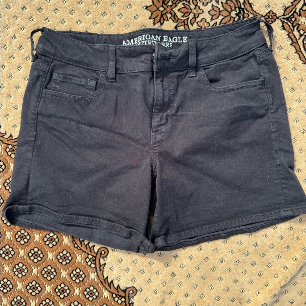 Black stretchy Jean shorts